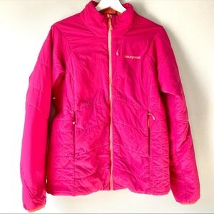 Patagonia nano air womens pink full zip jacket large puffer insulated quilted